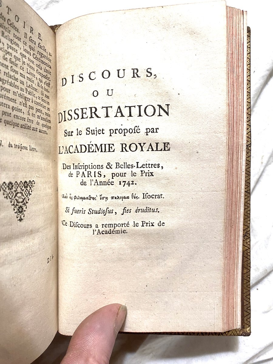  Beautiful Original Edition In 2vol. In 12 "history Of The Celts..gauls & Germans Lla Haye 1750-photo-7