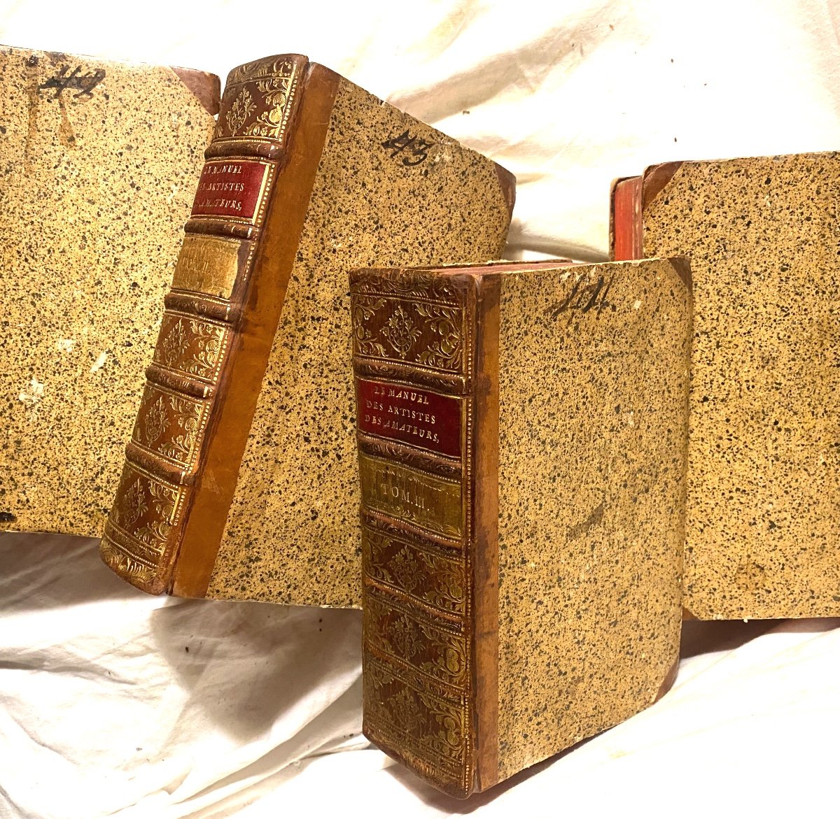 "the Manual Of Artists And Amateurs" In 4 Large Vol. In 12, In Paris 1770.-photo-4