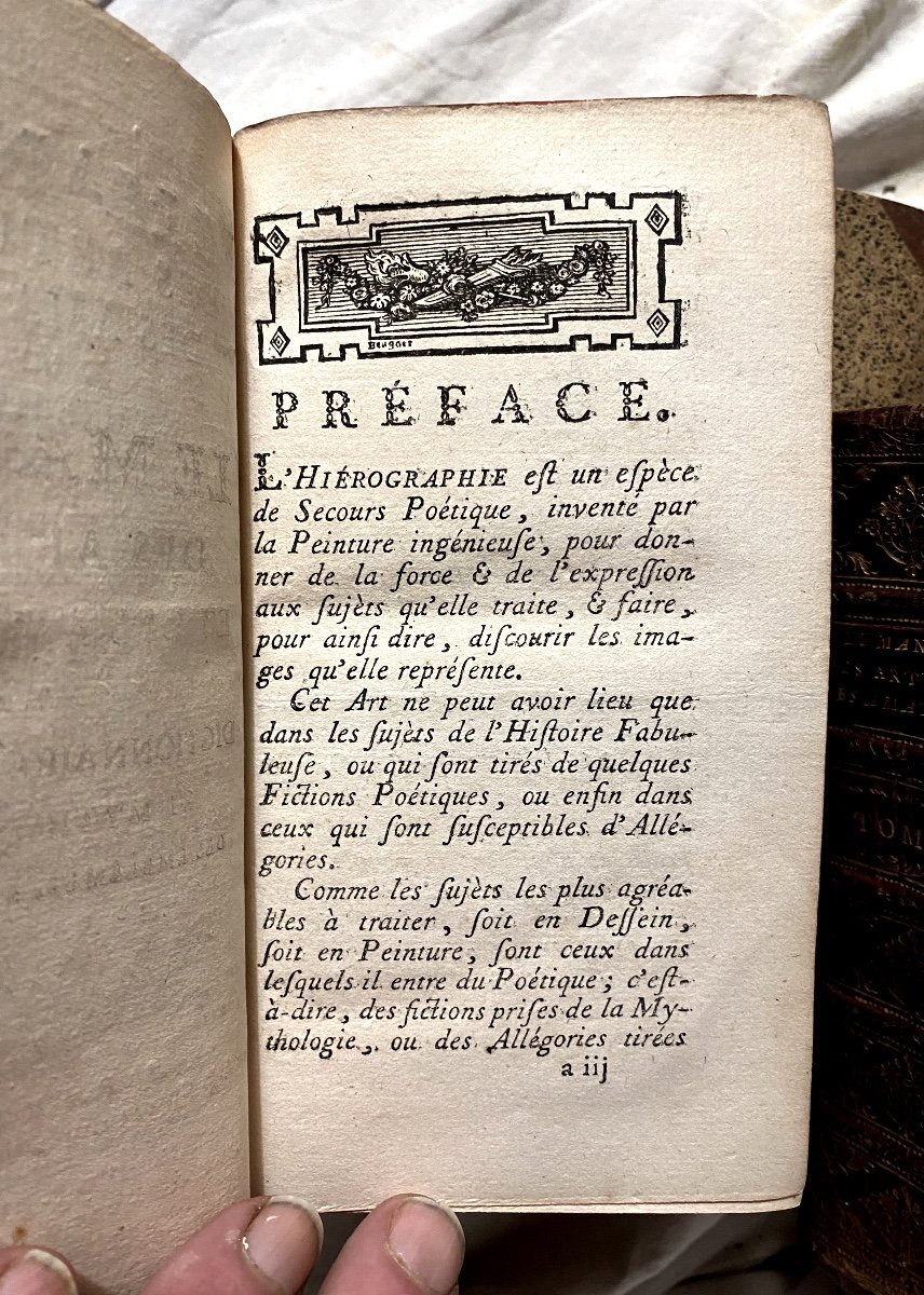 "the Manual Of Artists And Amateurs" In 4 Large Vol. In 12, In Paris 1770.-photo-1