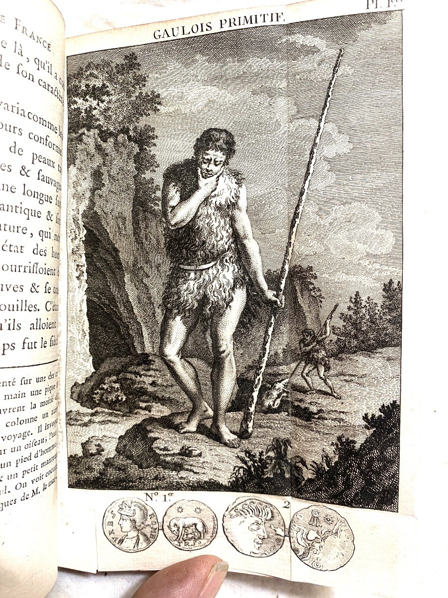 2 Beautiful Vol.in12 From 1789. In Paris: "history Of France Before Clovis", M. Laureau, Illustrated-photo-1