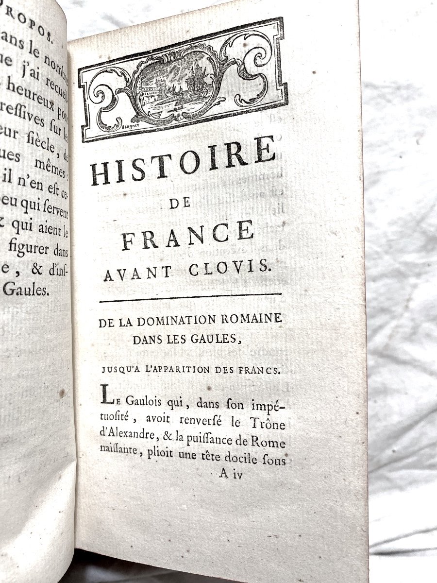 2 Beautiful Vol.in12 From 1789. In Paris: "history Of France Before Clovis", M. Laureau, Illustrated-photo-2