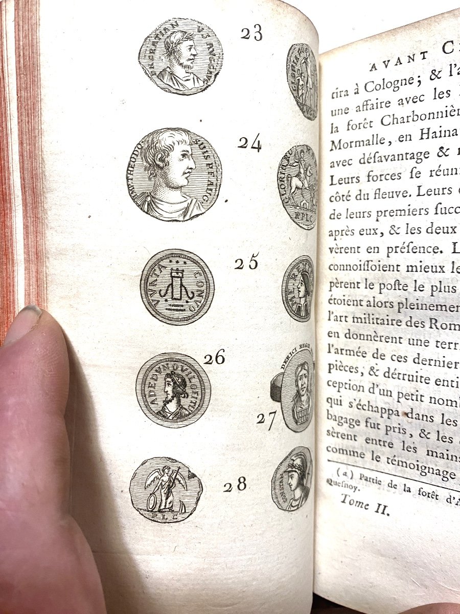 2 Beautiful Vol.in12 From 1789. In Paris: "history Of France Before Clovis", M. Laureau, Illustrated-photo-8