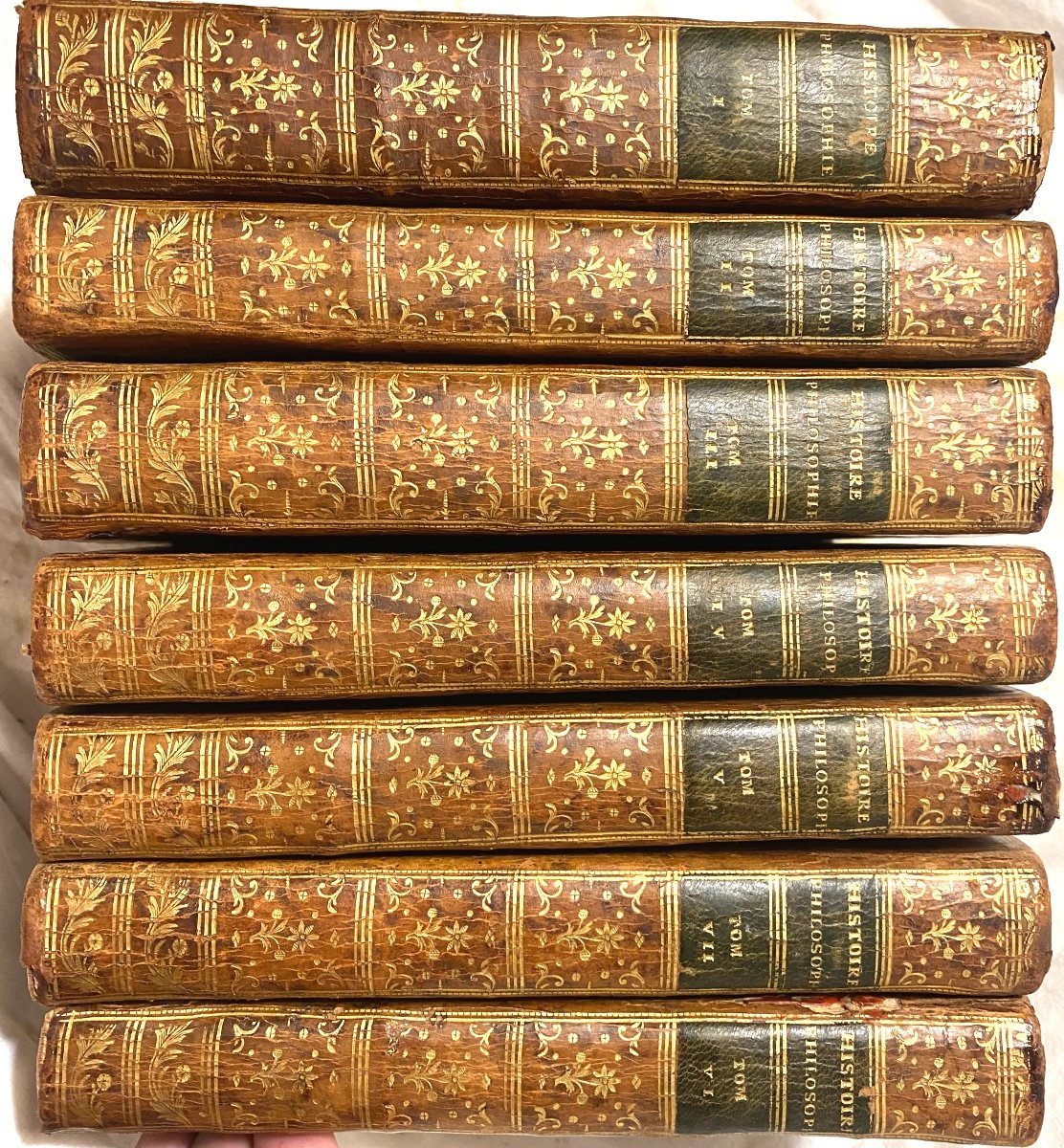 Bel Exemplaire 7 Vol. In 8 à  La Haye 1774"histoire Philosophique Et Politique Du Commerce "...-photo-4