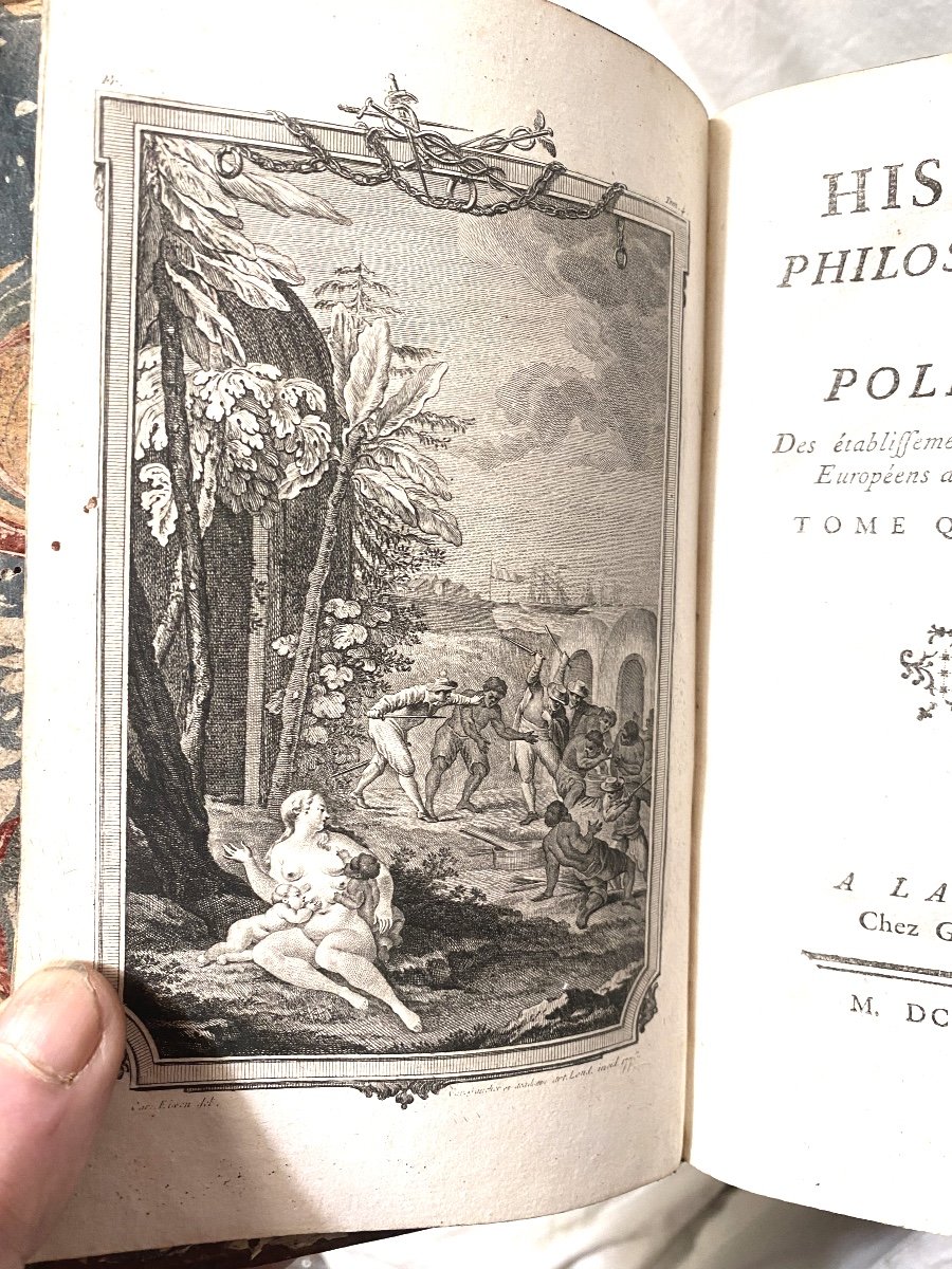 Bel Exemplaire 7 Vol. In 8 à  La Haye 1774"histoire Philosophique Et Politique Du Commerce "...-photo-3