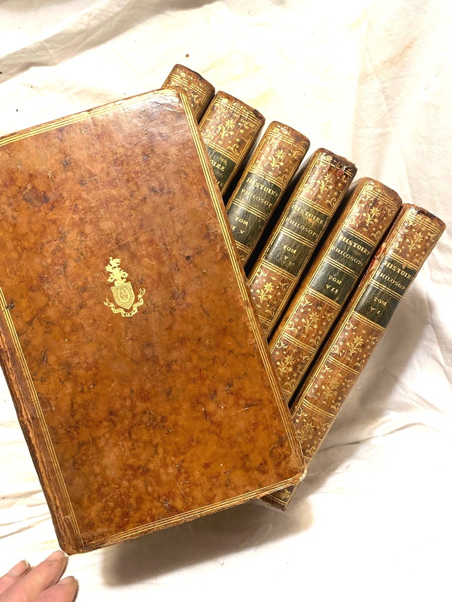 Bel Exemplaire 7 Vol. In 8 à  La Haye 1774"histoire Philosophique Et Politique Du Commerce "...