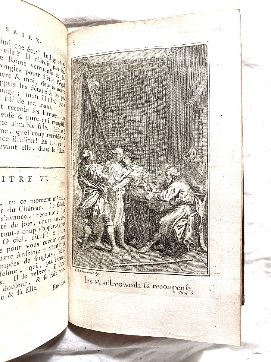 Beautiful In8 Edition From 1771 In Lausanne Of "bélisaire" By Mr Marmontel Illustrated With Beautiful Figures-photo-1