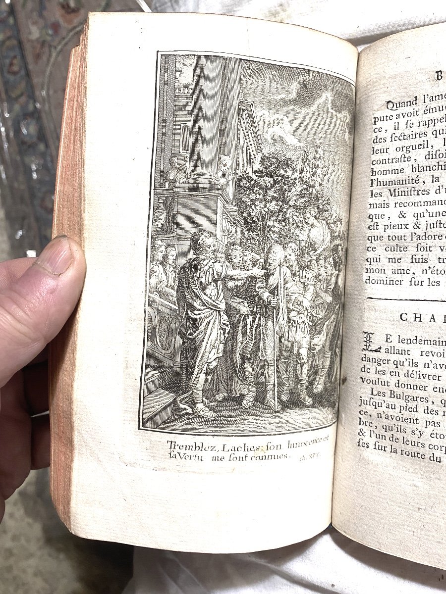 Beautiful In8 Edition From 1771 In Lausanne Of "bélisaire" By Mr Marmontel Illustrated With Beautiful Figures-photo-3