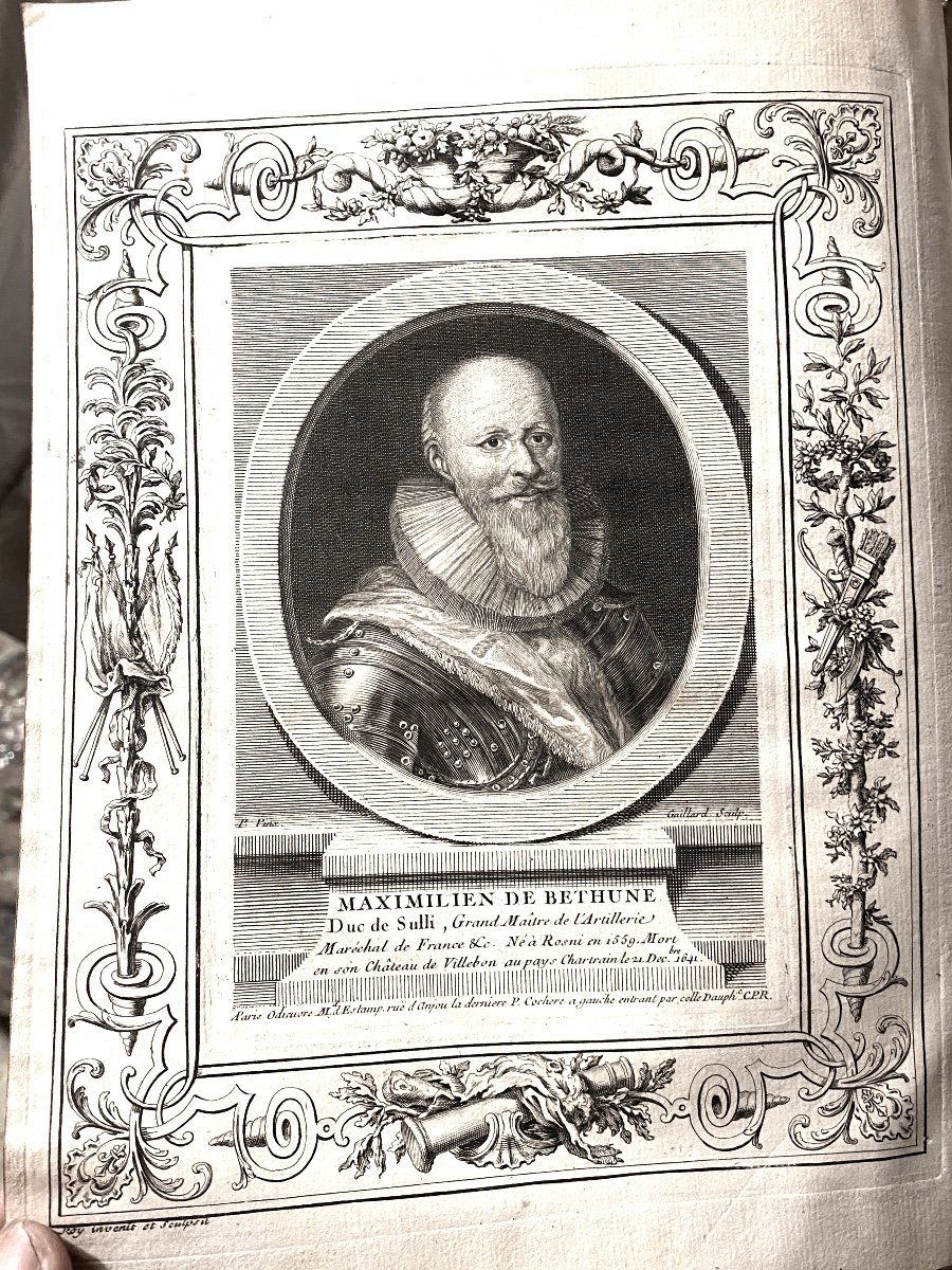 3 Vol. Argenson Library: "memoirs Of Maximilien De Bethune Duke Of Sully". London 1745-photo-1