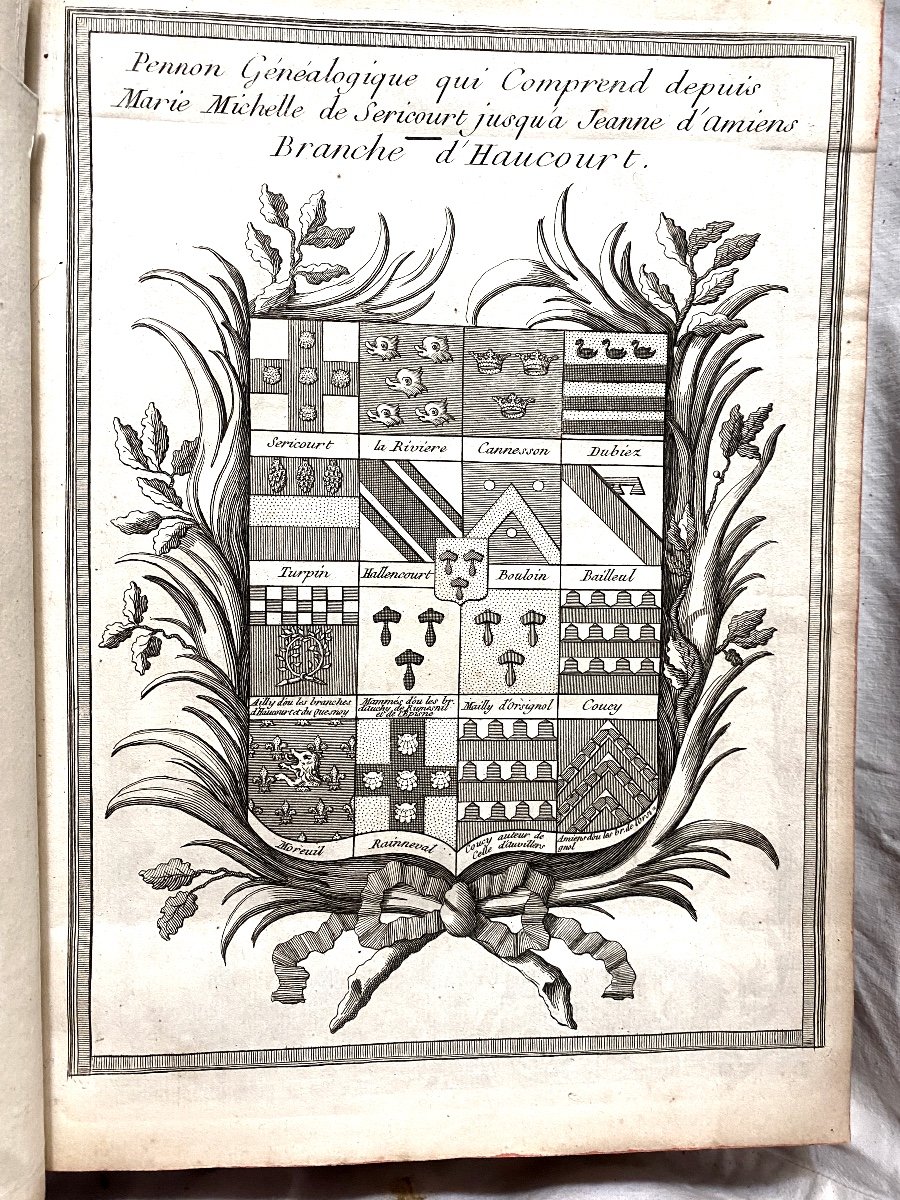 Rare Gd In 4: "family Tree:" House Of Mailly "followed By "du Pennon Of The Elder Branch-photo-7