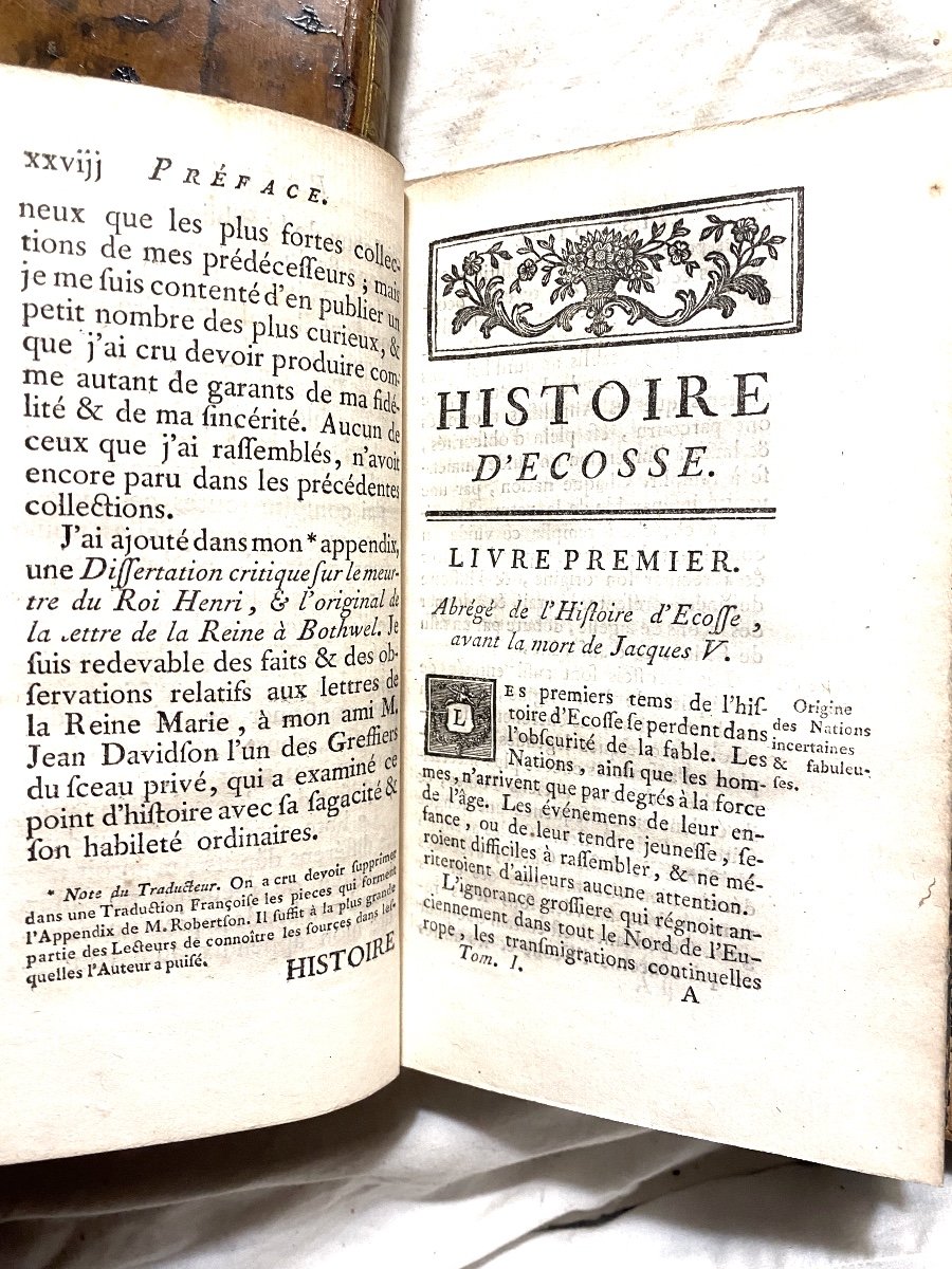 History Of Scotland During The Reigns Of Mary Stuart And James Vi.; G. Robertson London 1764-photo-5