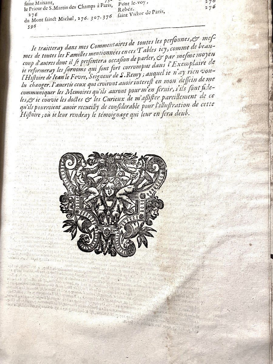 2 Vol. In-folio From The Argenson Library: "history Of Charles Vi" By Mre I. Le Labovrevr-photo-8