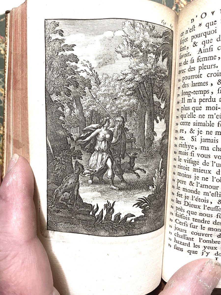 "les Métamorphoses d'Ovide" Traduites En Français.r Mr Du-ryer . 4 Volumes In 12 Illustrés 18èm-photo-5