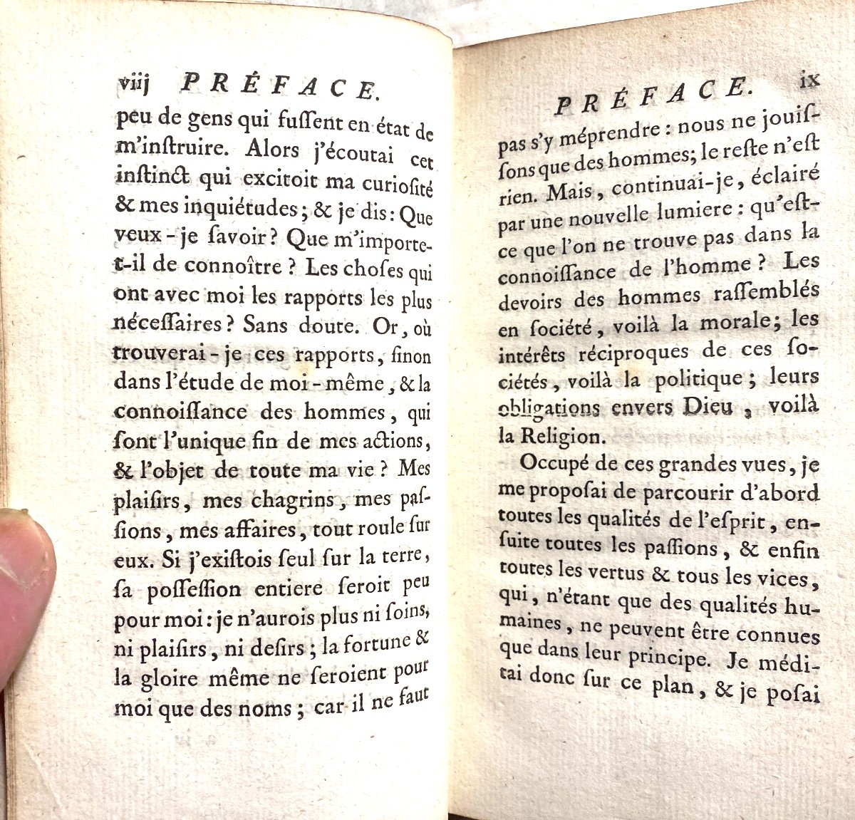 Introduction A La Connaissance De l'Esprit Humain Suivi De Réflexions Et De Maxime . Paris 1781-photo-3