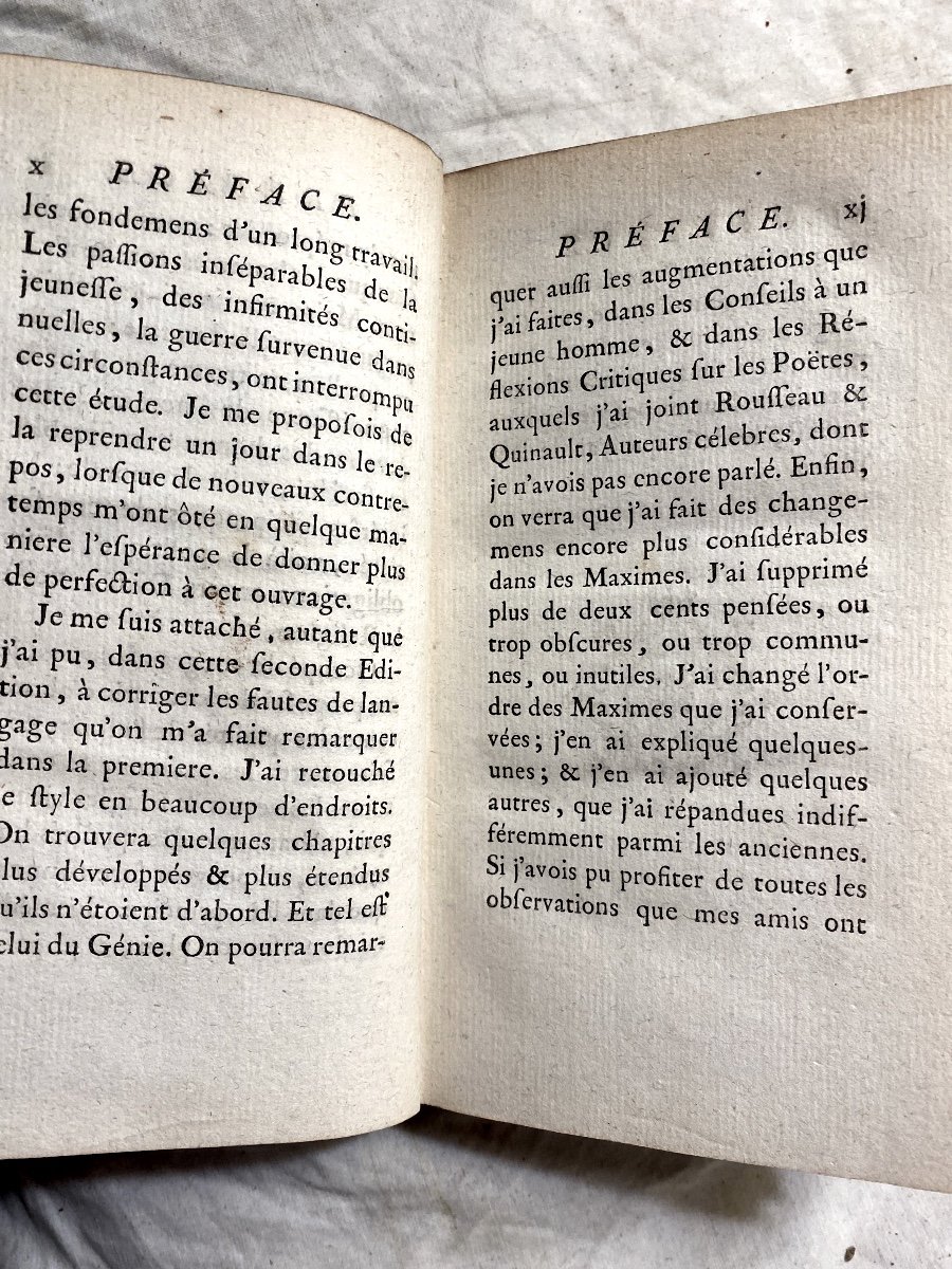 Introduction A La Connaissance De l'Esprit Humain Suivi De Réflexions Et De Maxime . Paris 1781-photo-4