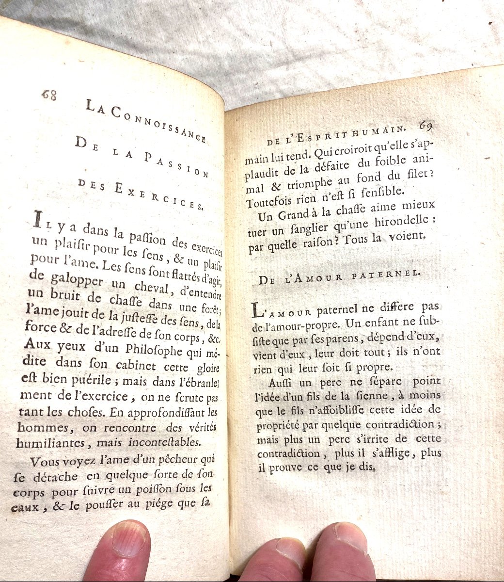 Introduction A La Connaissance De l'Esprit Humain Suivi De Réflexions Et De Maxime . Paris 1781-photo-8