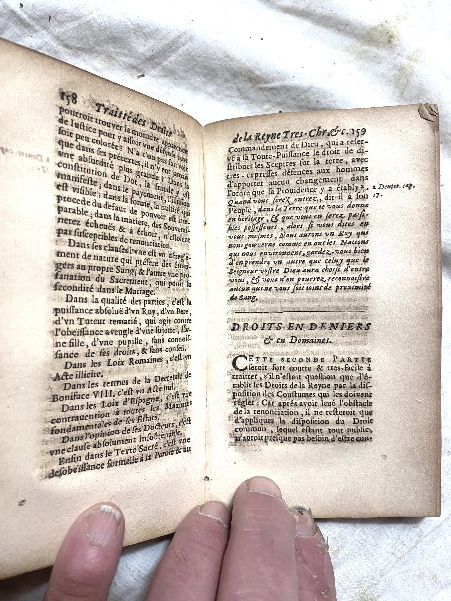 Velin In 12 De 1667 :"traité Des Droits De La Reyne Très-chrestienne Sur Divers états d'Espagne-photo-4