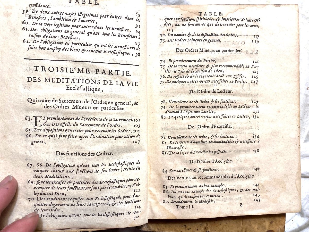 Deux Beaux Volumes De 1663 De Méditations , Régionales Du Puy En Velin  , Par Matthieu Beuvelet-photo-3