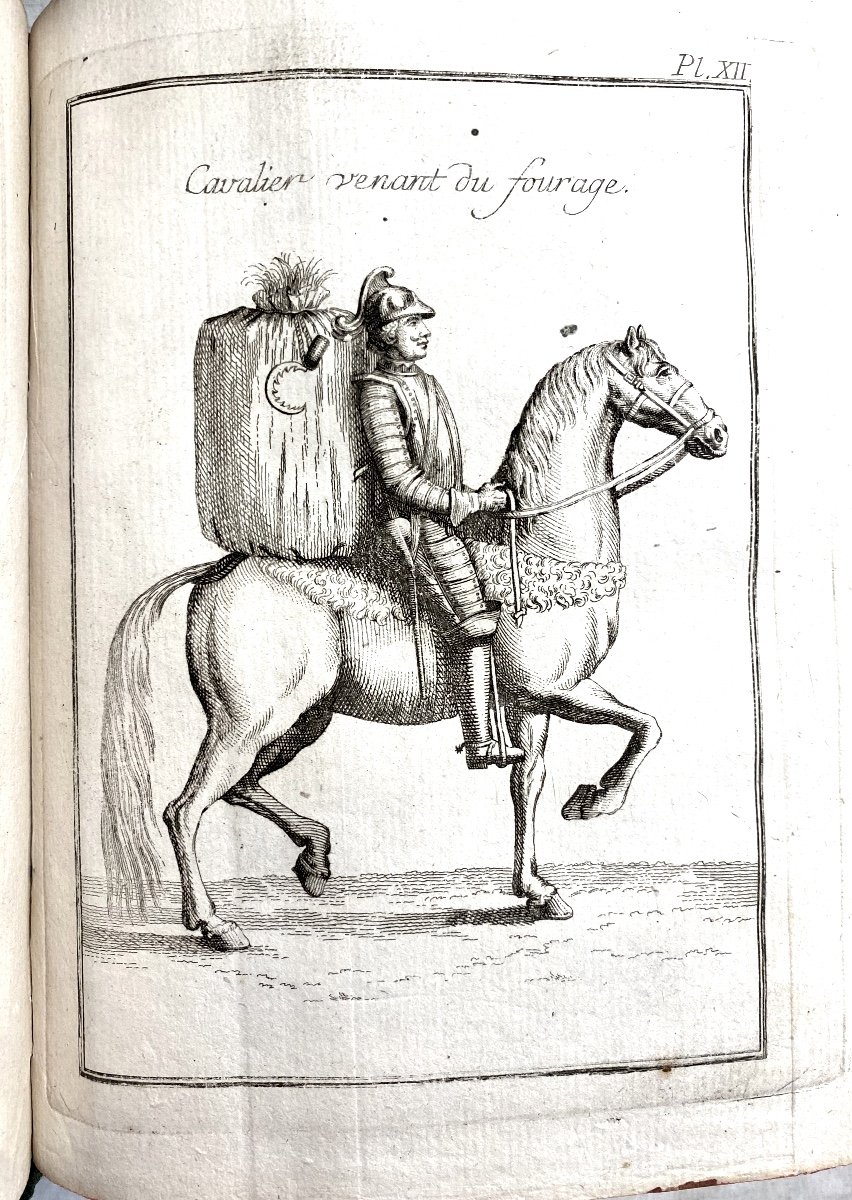 "les Rêveries Ou Mémoires Sur l'Art De La Guerre "de Maurice Comte De Saxe , 1757. 1 Vol. In 4-photo-3