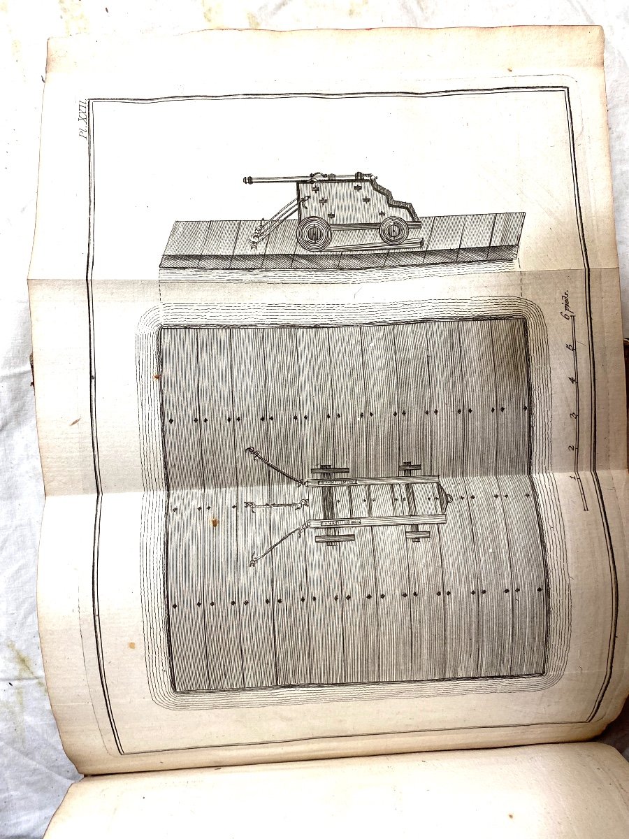 "les Rêveries Ou Mémoires Sur l'Art De La Guerre "de Maurice Comte De Saxe , 1757. 1 Vol. In 4-photo-5