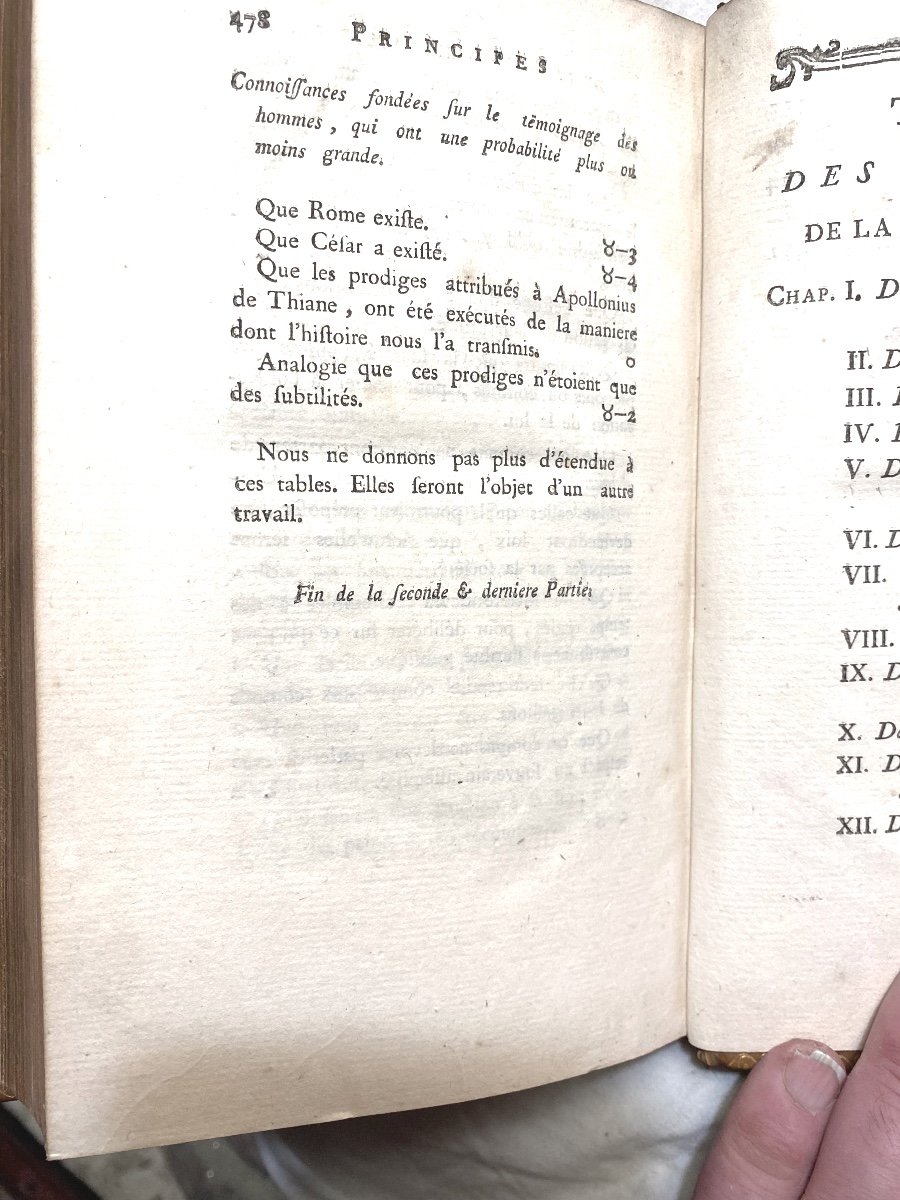 En Deux Beaux Vol. In8 ":principes De La Philosophie Naturelle ",à Genève 1787-photo-7