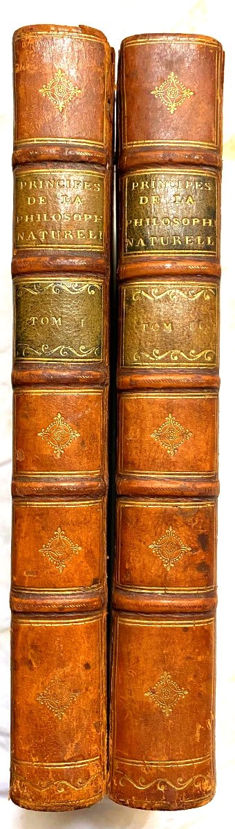 In Two Beautiful Vol. In8 ":principles Of Natural Philosophy", In Geneva 1787