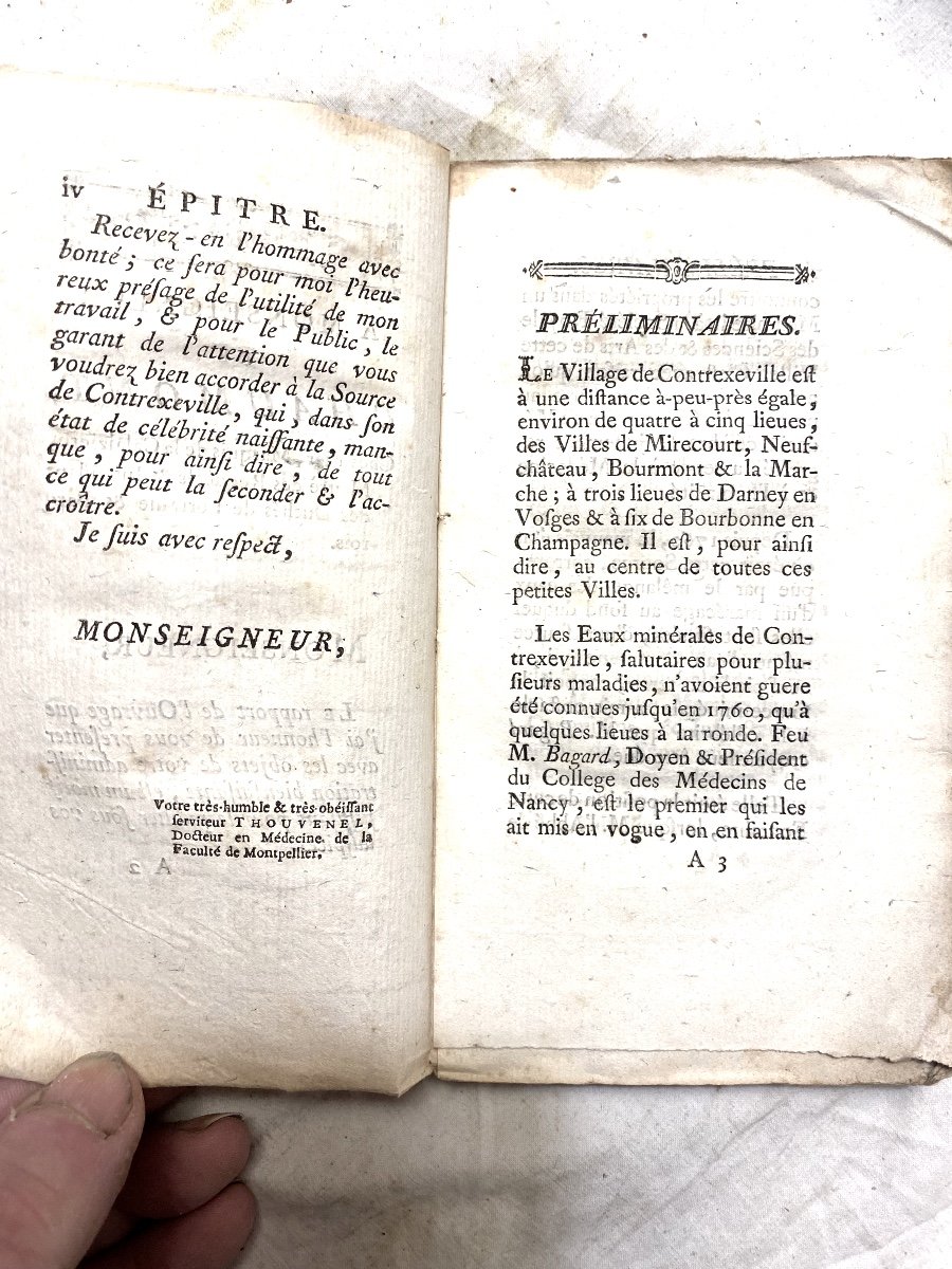  Vol. De Thermalisme ,Couverture d'Attente: " Mémoire Chimique Et Médicinal Eaux Contrexéville"-photo-4