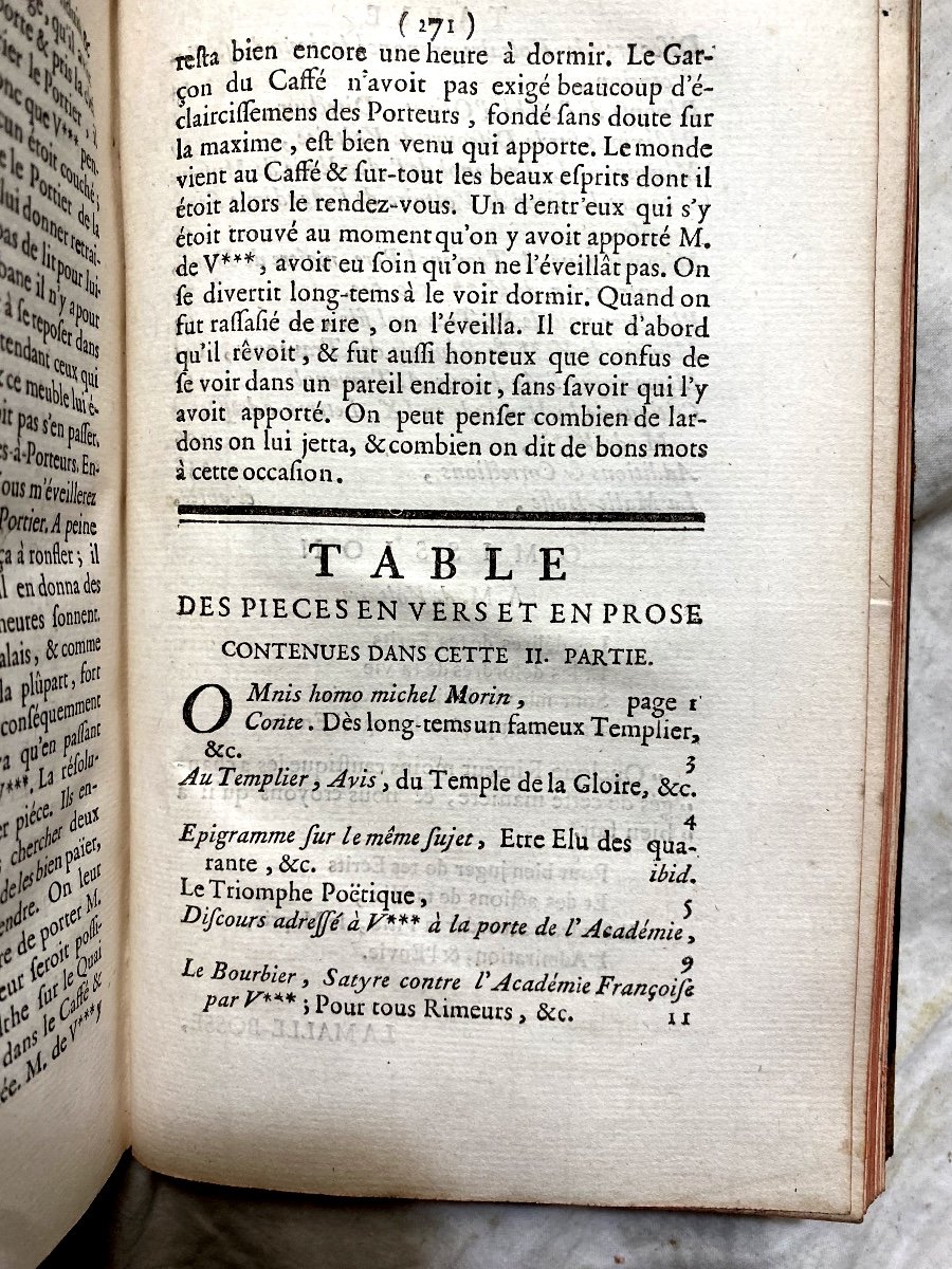 1 Volume In 8 "voltariana", Or Amphigouric Praises Of Fr. Marie Arrouet Lord Of Voltaire 18th-photo-6