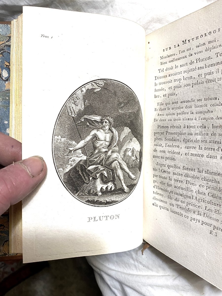 2 Very Beautiful Vol. In 8: "letters To Emilie On Mythology" By L. De Moustier Illustrated 18th-photo-3