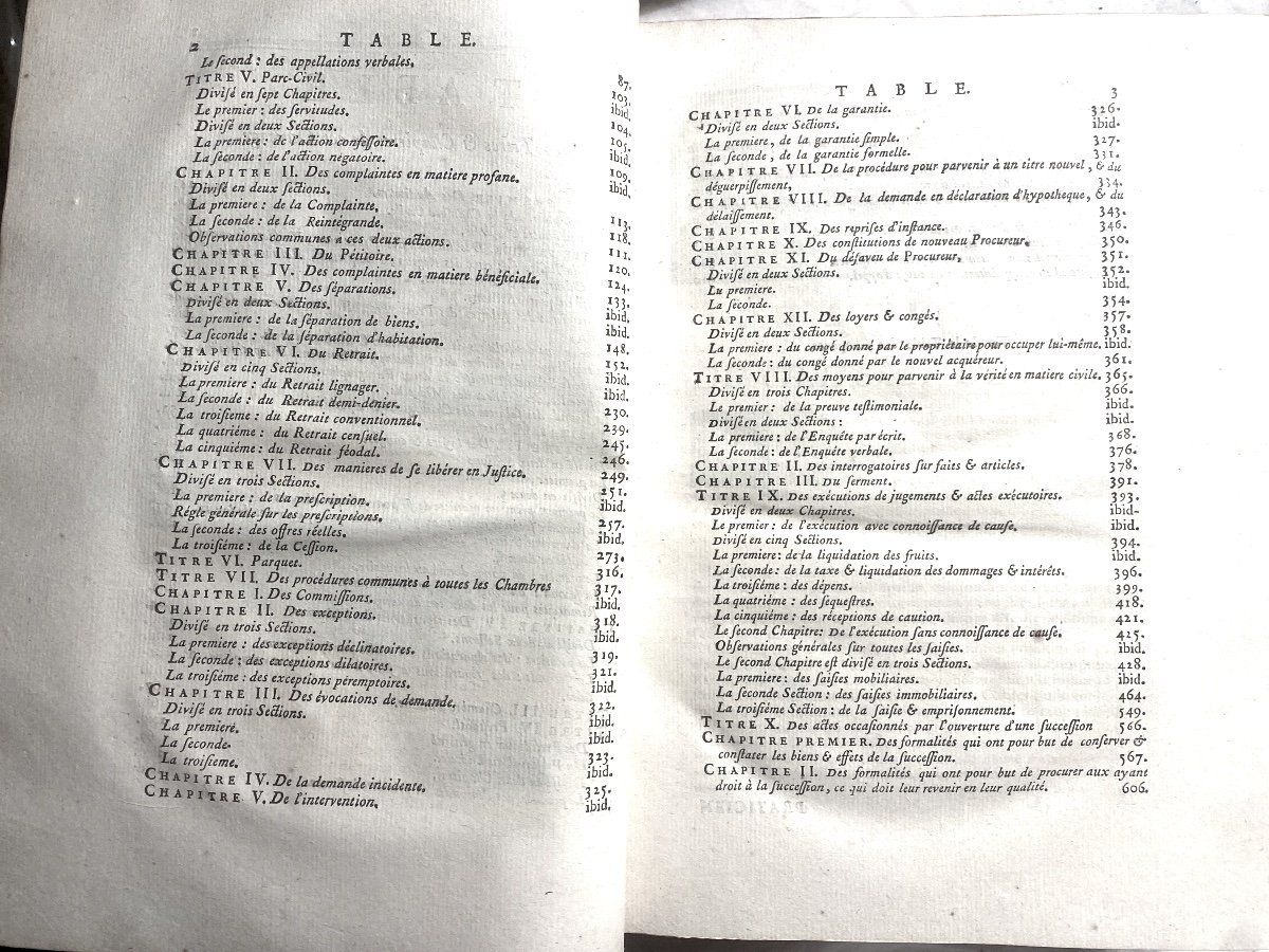  Very Beautiful Volume In 4 Of Law, Printed In Paris In 1773: "practitioner Of The Châtelet Of Paris".-photo-5