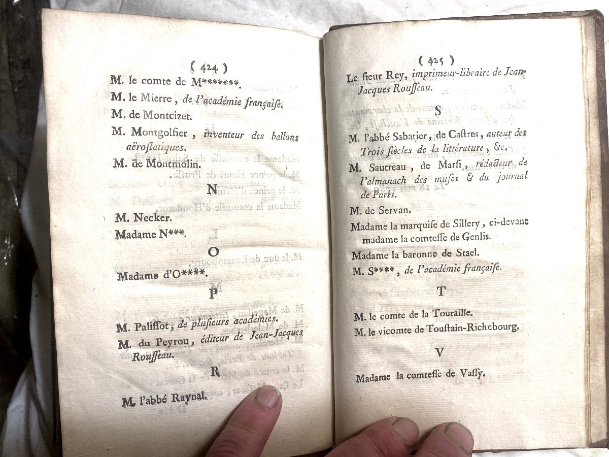 "vie De J.j. Rousseau" Rare Analyse De M. Le Comte De Barruel-beauvert . A Londres & Paris 1789-photo-7