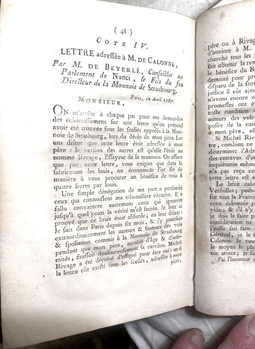 Régionalisme : 1 Vol. In 8 " Observations De La Ville De Saint-mihiel , En Lorraine . 1787-photo-8