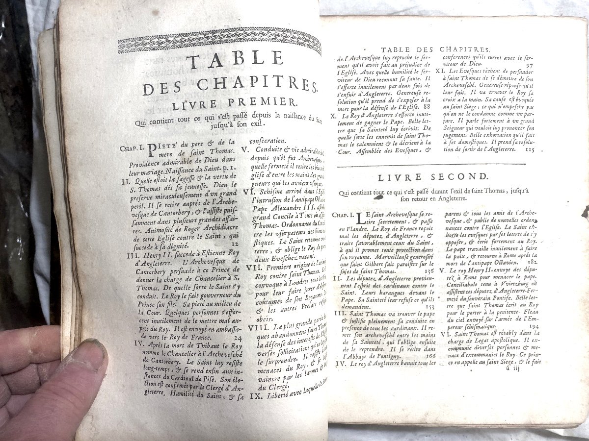 "the Life Of St. Thomas Archbishop Of Canterbury And Martyr"; In Paris, At Pierre Le Petit, 1674.-photo-4