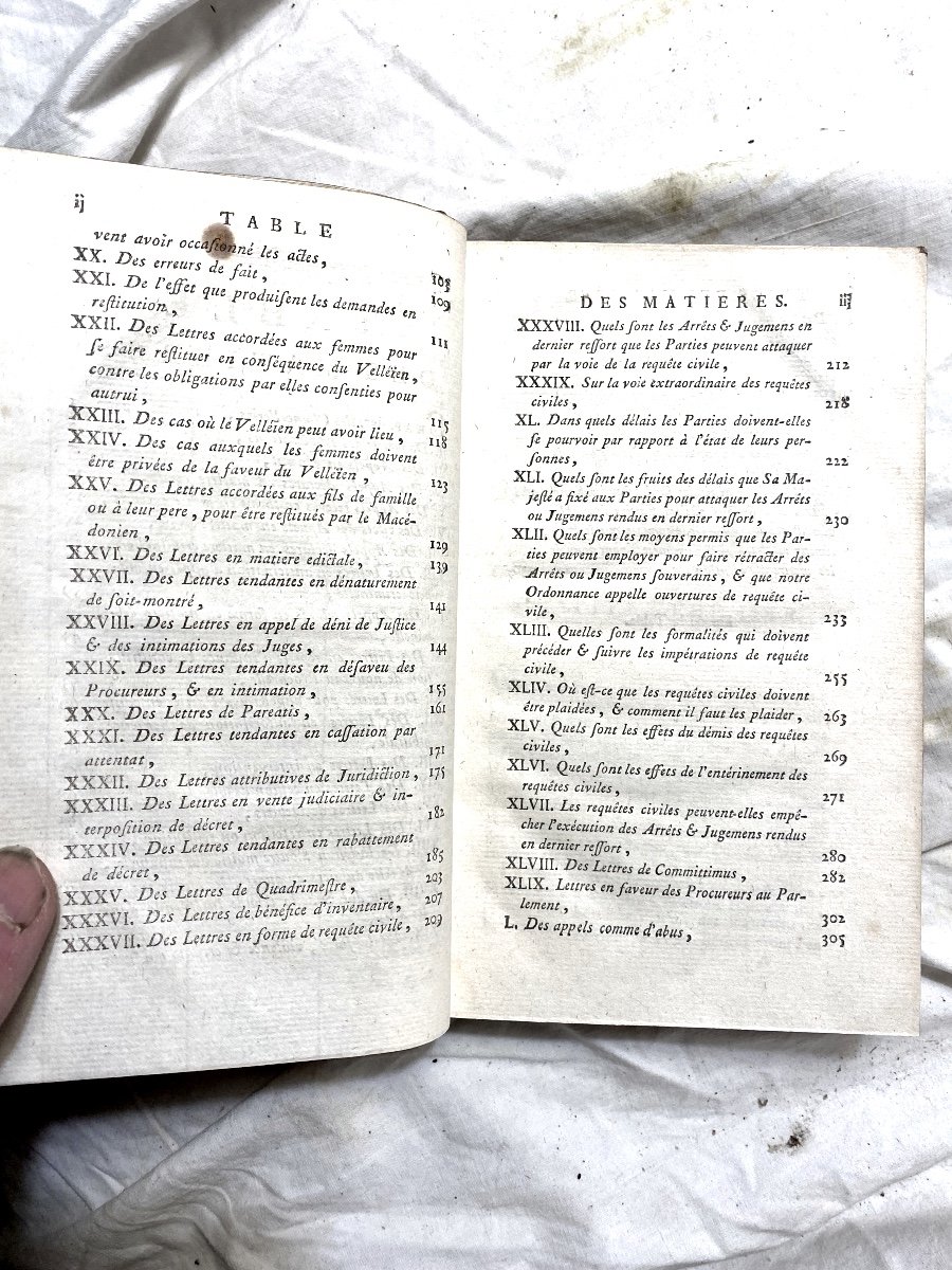 Bel In 8 ,a Avignon . 1789 :"traité Des Impétrations Où Lettres Qu'accordent Les Chancelleries"-photo-4