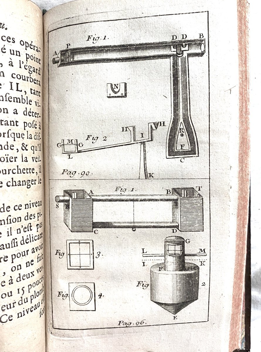 Beau" Traité Du Nivellement" Par M. Picard, Un Volume In 12 . A Paris, Chez Fr. Montalant 1728.-photo-5