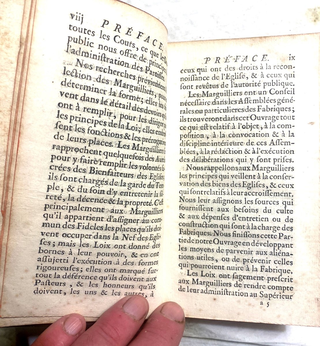 Beautiful Copy: In 2 Vol. In 12, From 1786: "treatise On The Temporary Administration Of Parishes"-photo-3