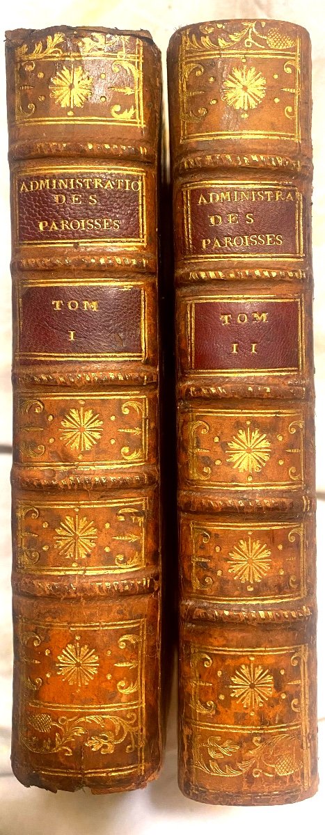 Beautiful Copy: In 2 Vol. In 12, From 1786: "treatise On The Temporary Administration Of Parishes"