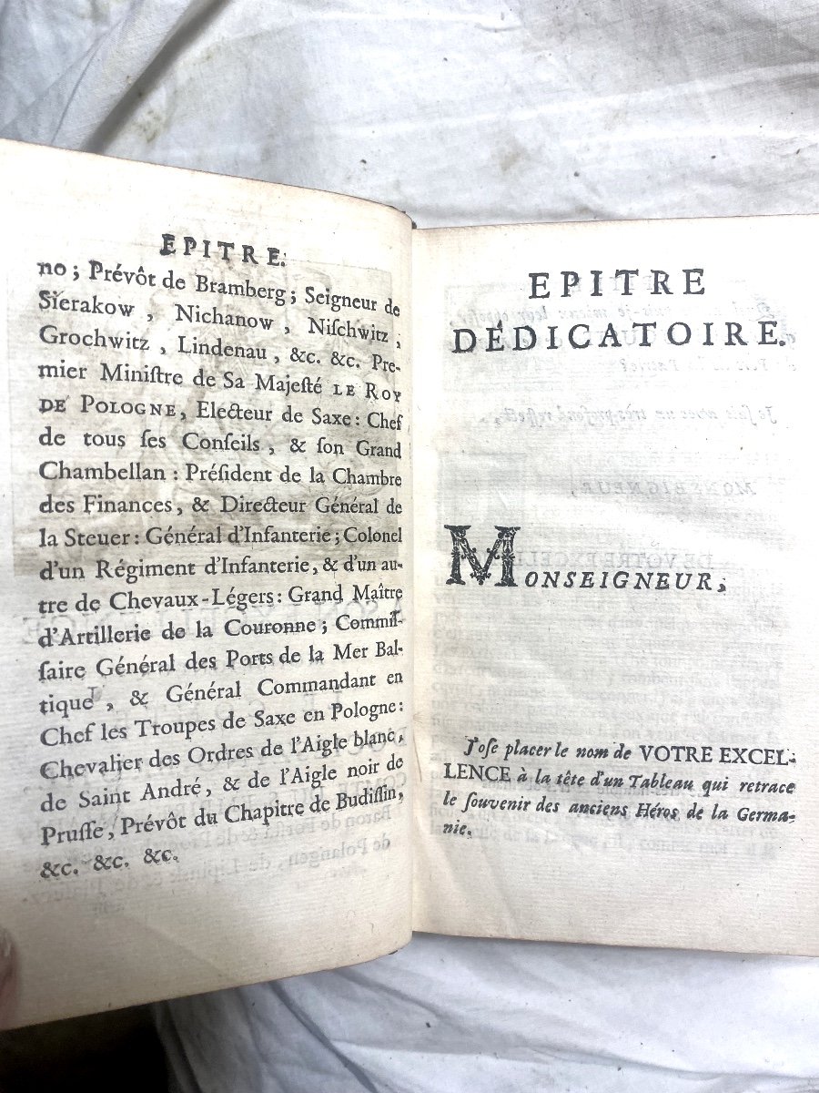 Beautiful In 12 From 1754, In Paris: "chronological Summary Of The History And Public Law Of Germany"-photo-2