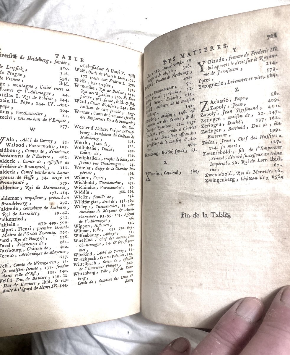 Beautiful In 12 From 1754, In Paris: "chronological Summary Of The History And Public Law Of Germany"-photo-8