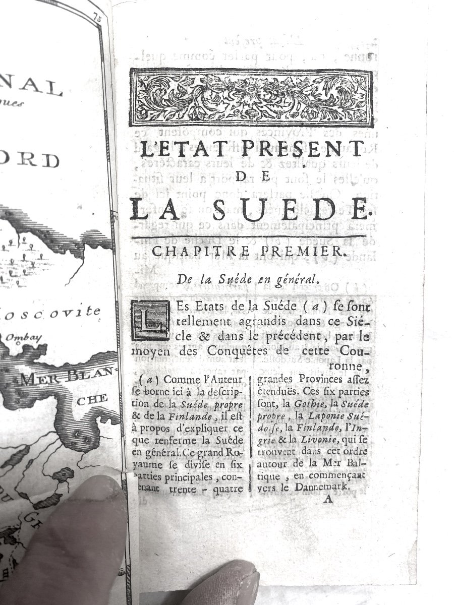 Volume In 12 "the Present State Of Sweden With An Abstract Of The History Of This Kingdom" 1734 Trad-photo-5