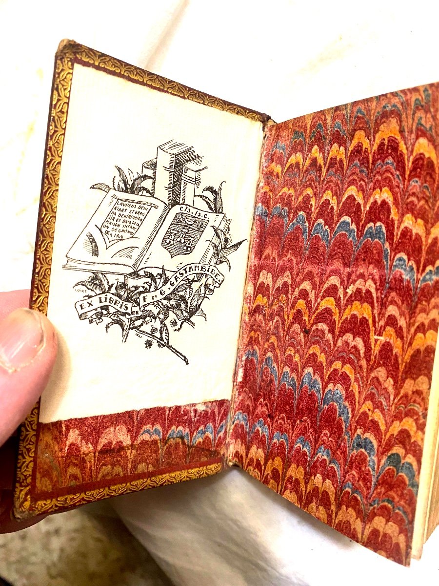 Historical Jewel: A 1648 Decorated Red Morocco Volume “the Memoirs Of Phil. De Commines”-photo-4