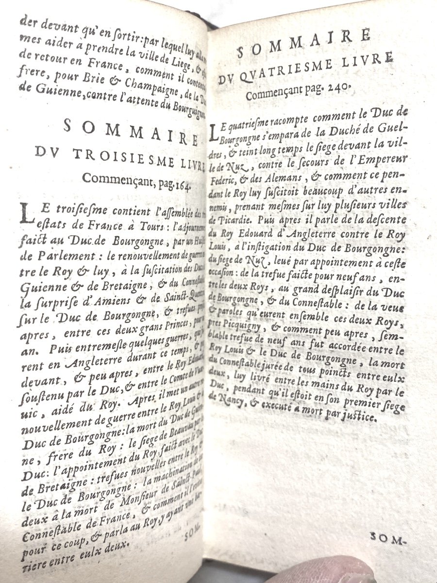 Historical Jewel: A 1648 Decorated Red Morocco Volume “the Memoirs Of Phil. De Commines”-photo-7