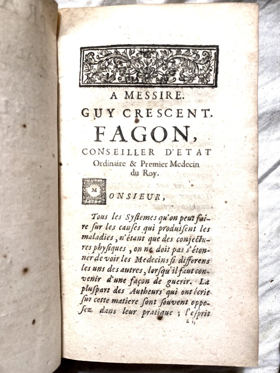 2 Vol. In 12 De 1707 :"Pratique Des Maladies Aigues Sur La Fermentation Des Liqueurs - Tauvry-photo-4