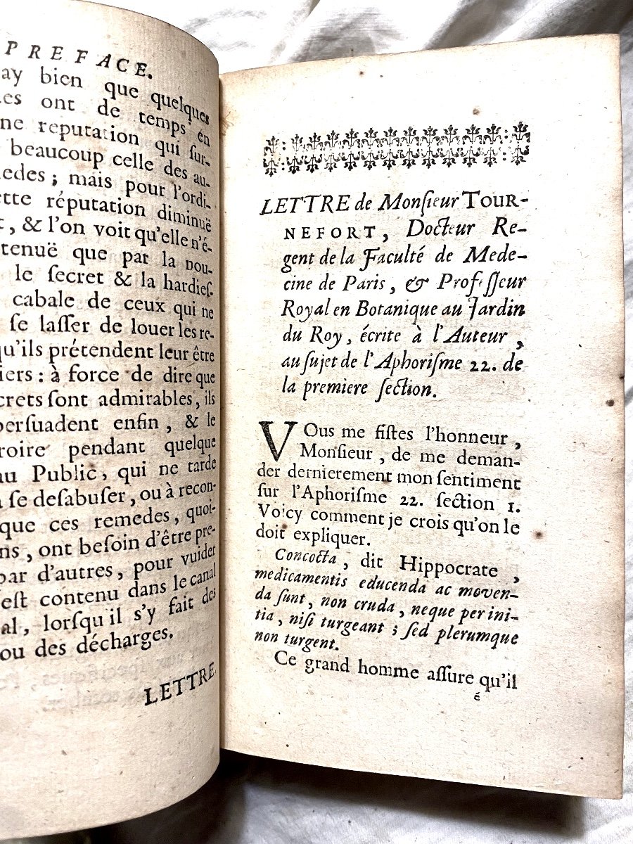 2 Vol. In 12 De 1707 :"Pratique Des Maladies Aigues Sur La Fermentation Des Liqueurs - Tauvry-photo-3