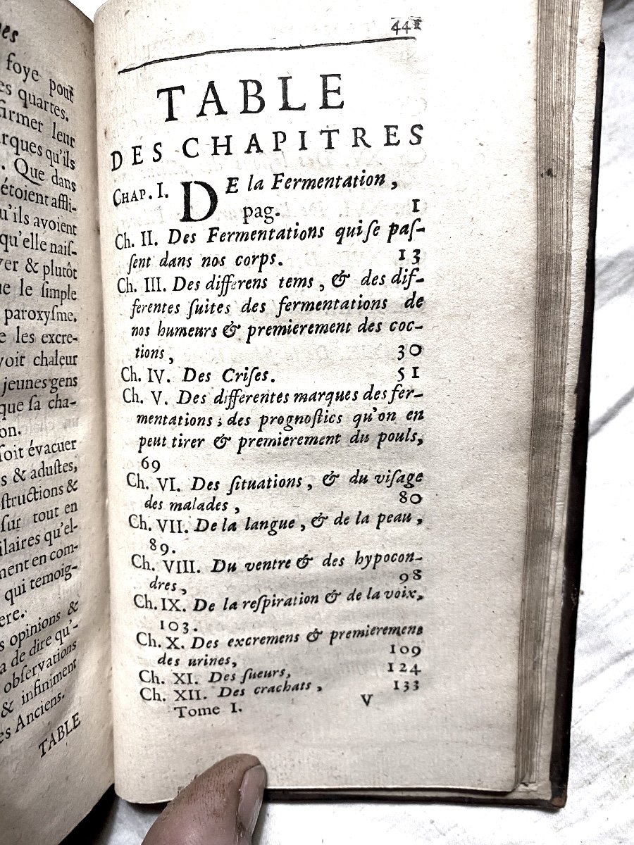 2 Vol. In 12 De 1707 :"Pratique Des Maladies Aigues Sur La Fermentation Des Liqueurs - Tauvry-photo-5