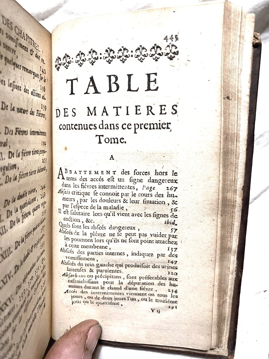 2 Vol. In 12 De 1707 :"Pratique Des Maladies Aigues Sur La Fermentation Des Liqueurs - Tauvry-photo-6