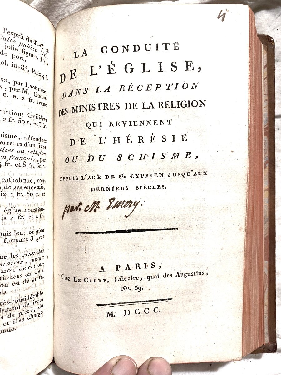 Rare Ensemble  :5 Pièces Concernant Les Difficultés De Soumission De l'Eglise à La Constitution-photo-4