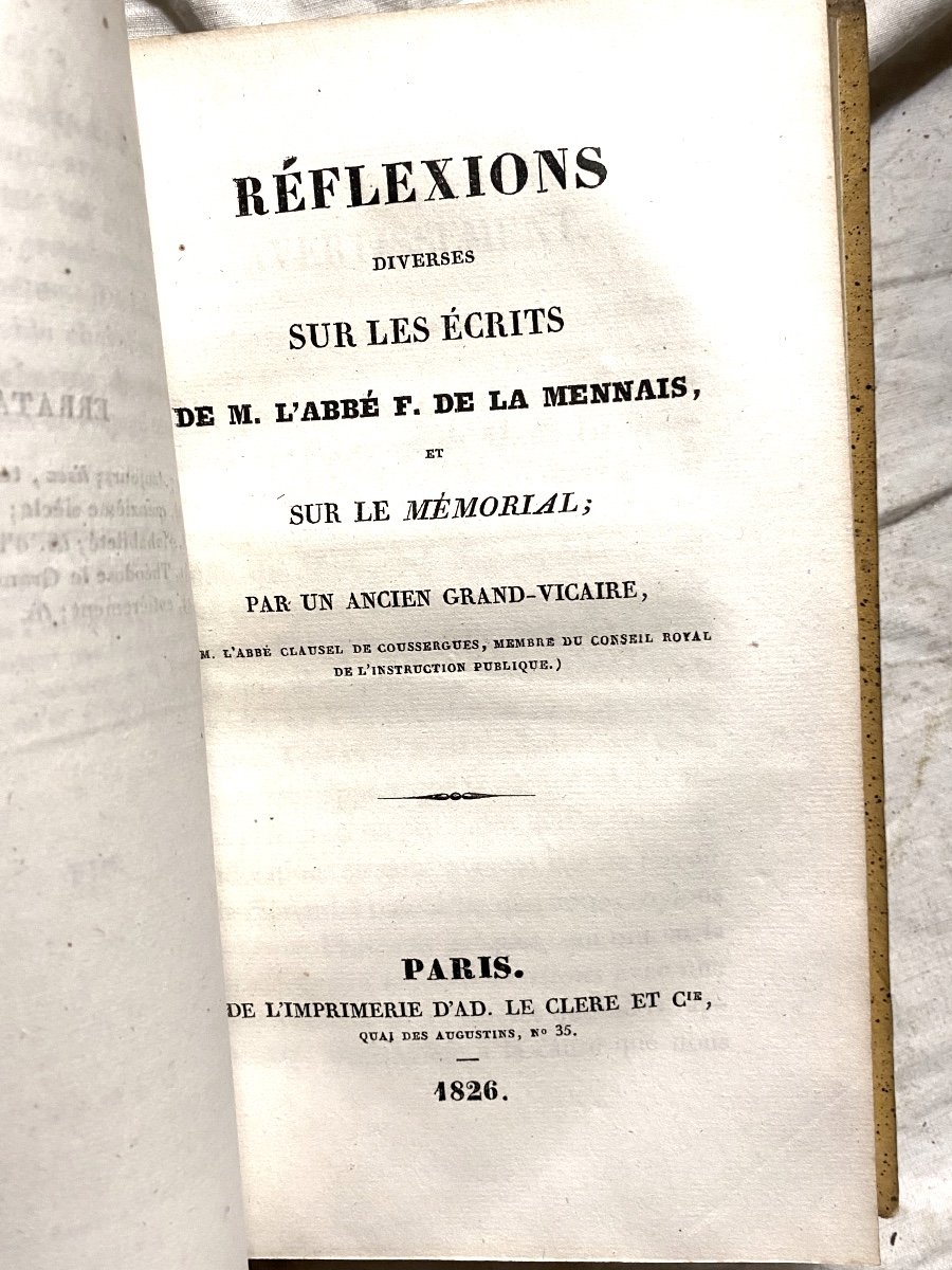 Rare Et Unique Recueil  16 Pièces Touchant l'Eglise :lettres , Courtes Réflexions , Oservations-photo-6