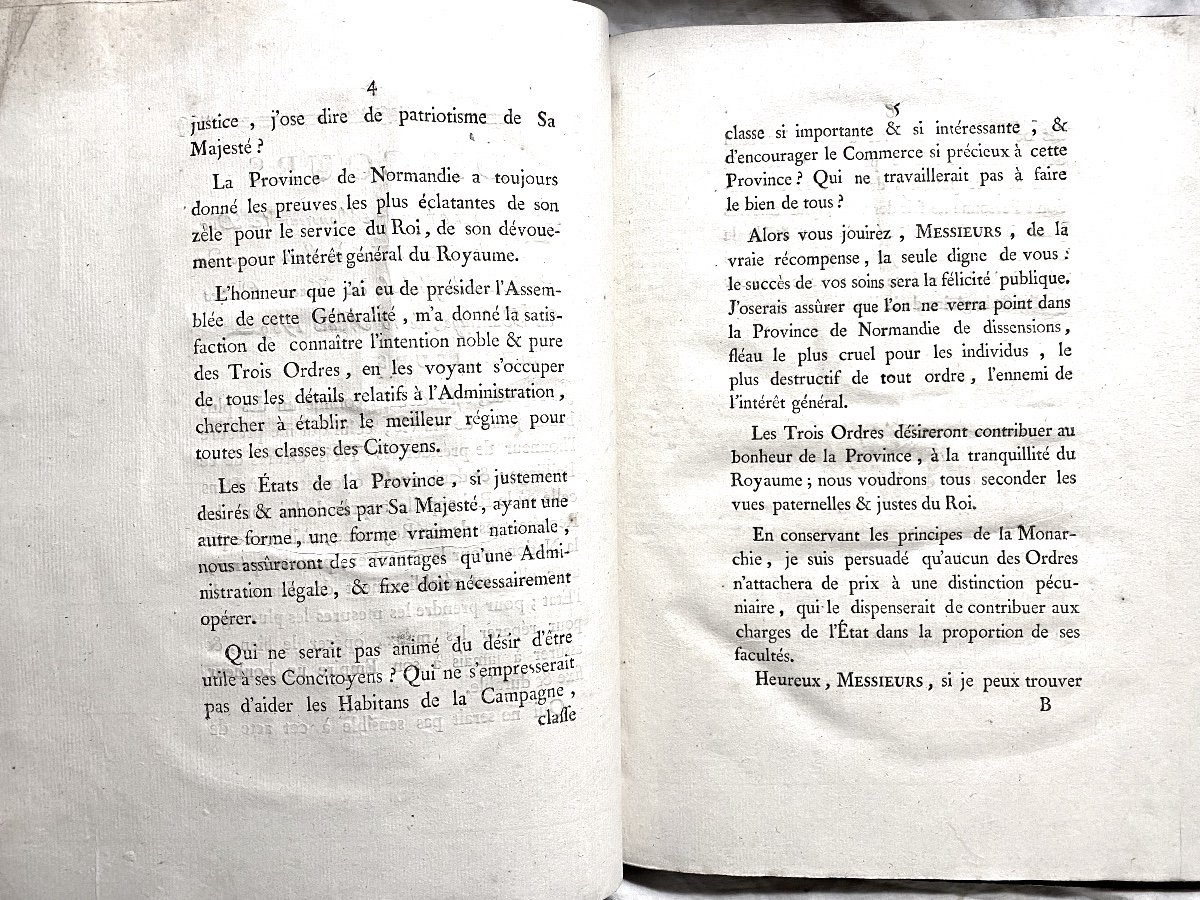 Procès-verbal De l'Assemblée De l'Ordre De La Noblesse Du Grd Bailliage De Caen ,pré Révolution-photo-2