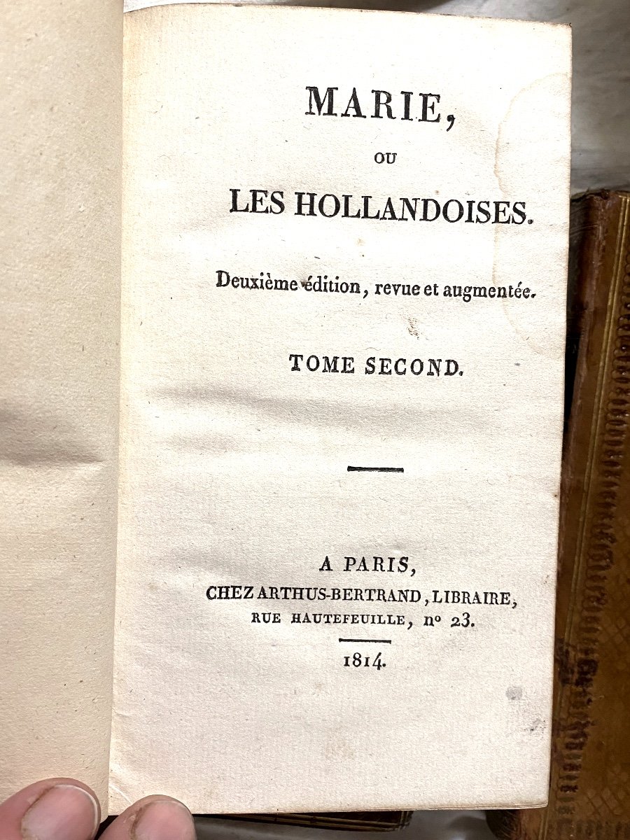 3 Superbes Vol. 1er Empire " Roman De Louis Bonaparte" ( 1778-1846)" Marie Ou Les Hollandaises"-photo-4