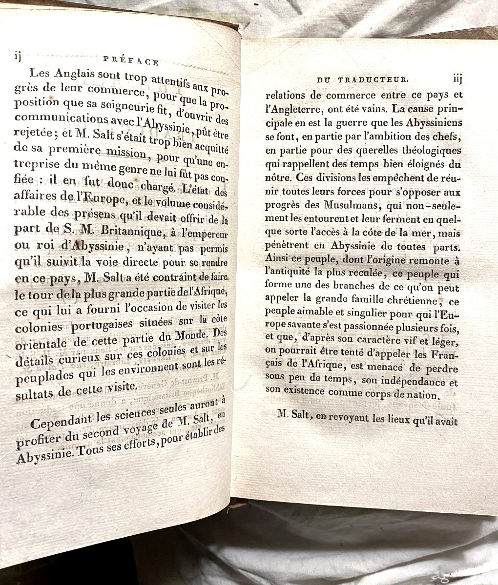 Travels In Abyssinia By Henry Salt In 2 Vols. In 8. In Paris At Magimel 1816, Fine Copy.-photo-1